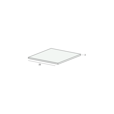 Platprofiel pvc zwart 25x3mm 300cm