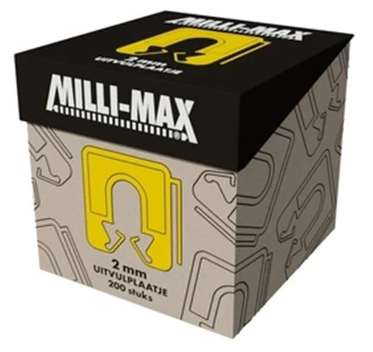 Milli-Max opvulplaat geel 2 mm (200)