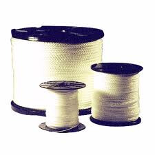 Nylonkoord wit geslagen    8mm