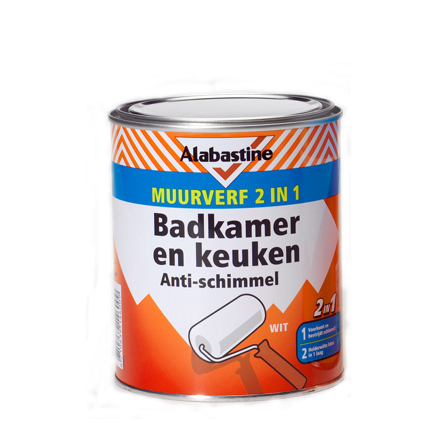 Alabastine badk+keukenv.wit  2.5ltr