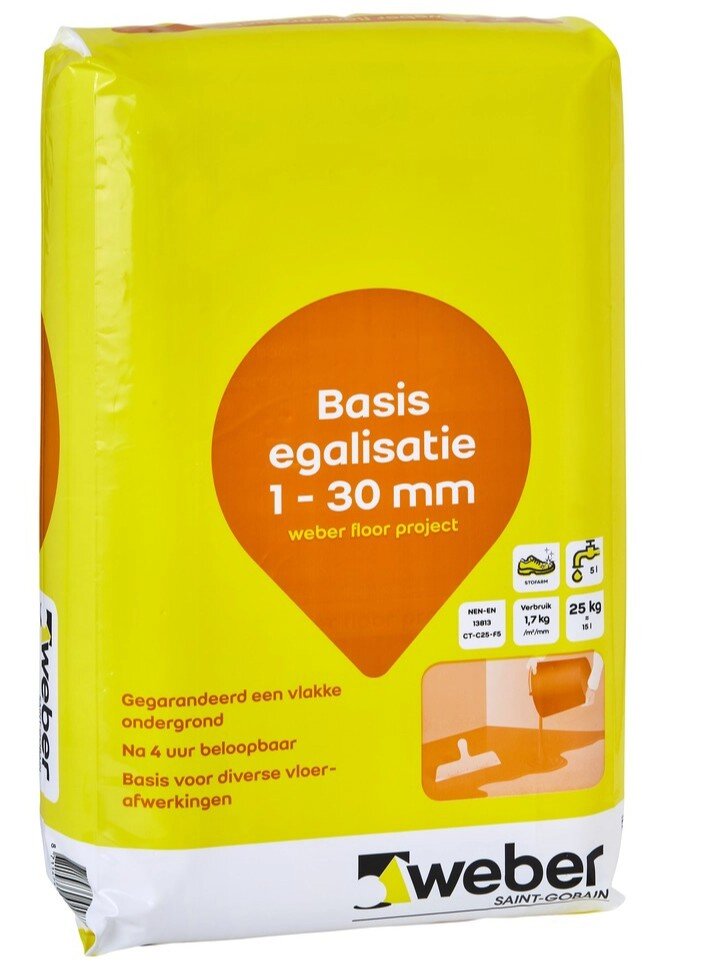 Weber egalisatiemortel         25kg