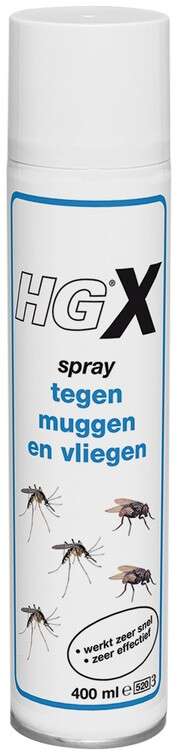 Hg muggen/vliegenspray        400ml