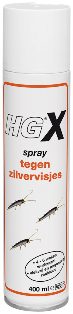 Hg x-spray tegen zilvervisjes 400ml