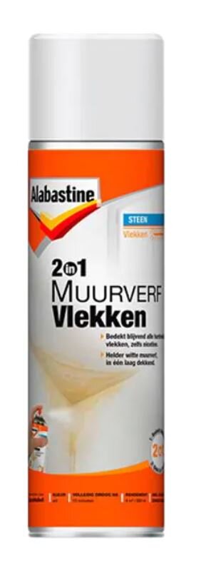 Alabastine muurverf vlekken 2 in 1 500ml