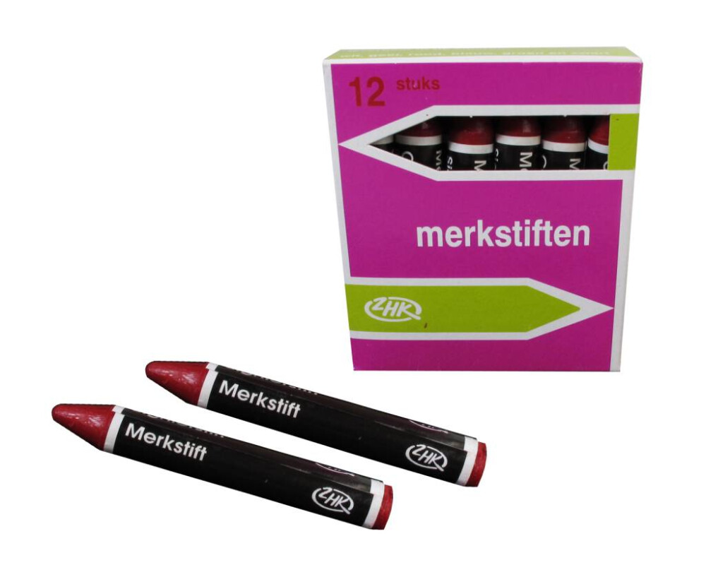 Merkkrijt rond rood (12)