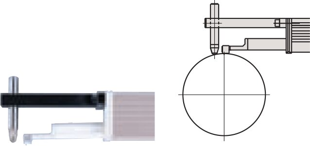 Mitutoyo Punt adapter tbv SJ-S