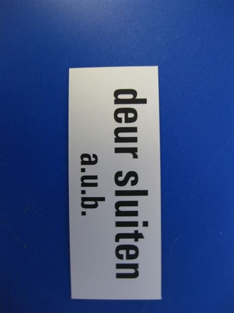 Symbool deur sluiten         130x50