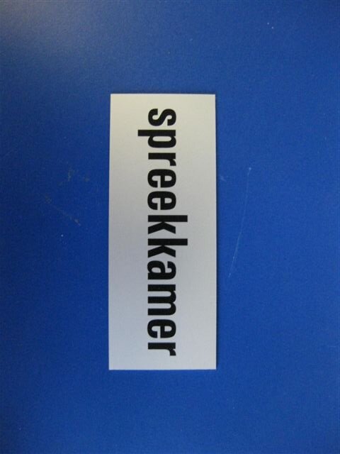 Symbool spreekkamer          130x50