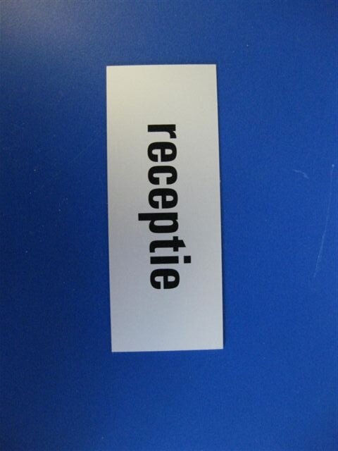 Symbool receptie             130x50