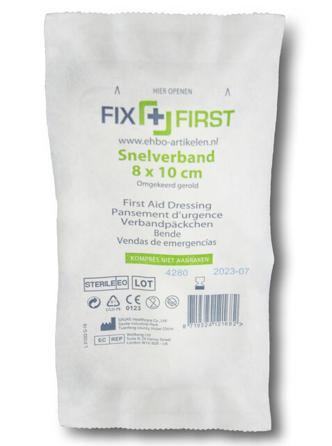 Snelverband nummer 2 gerold 8mx10cm