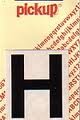 Pickup letter h zwart          40mm