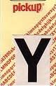 Pickup letter y zwart          40mm