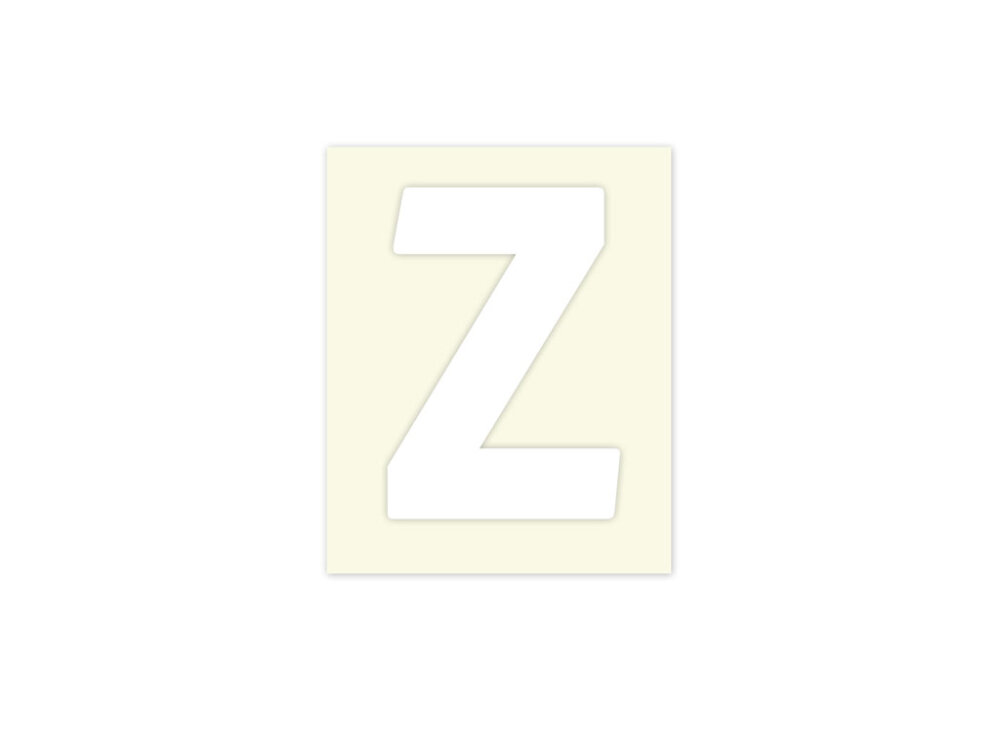 Pickup letter z wit            40mm