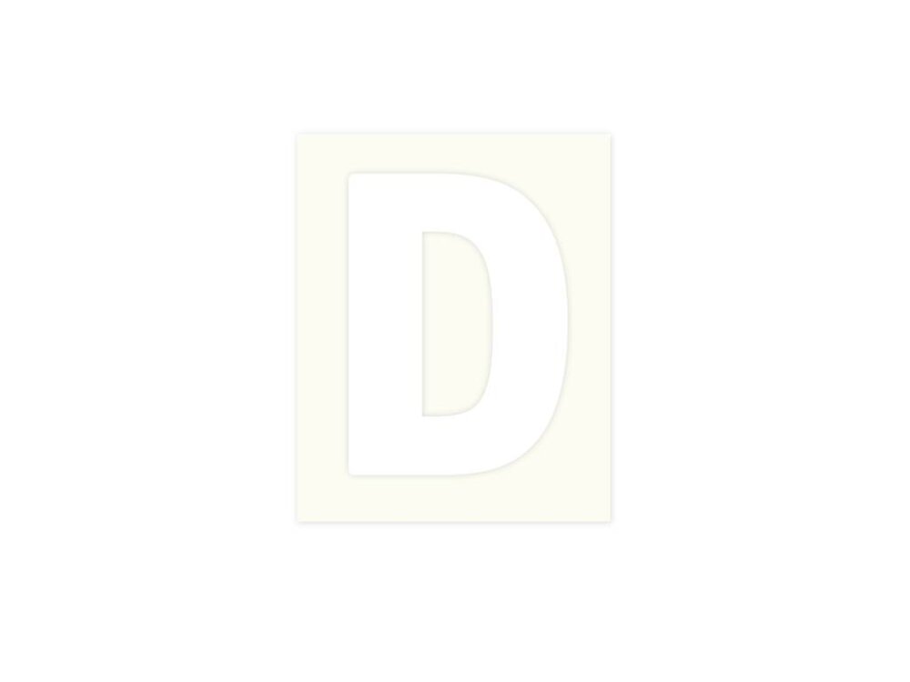 Pickup letter d wit            80mm