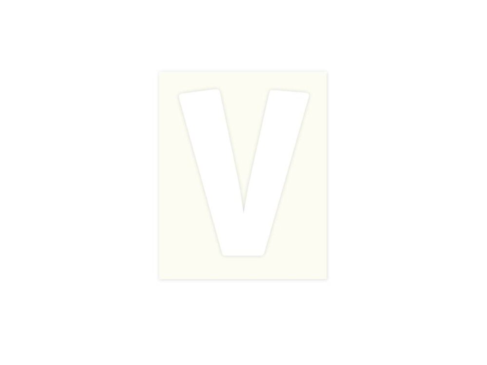 Pickup letter u wit            80mm