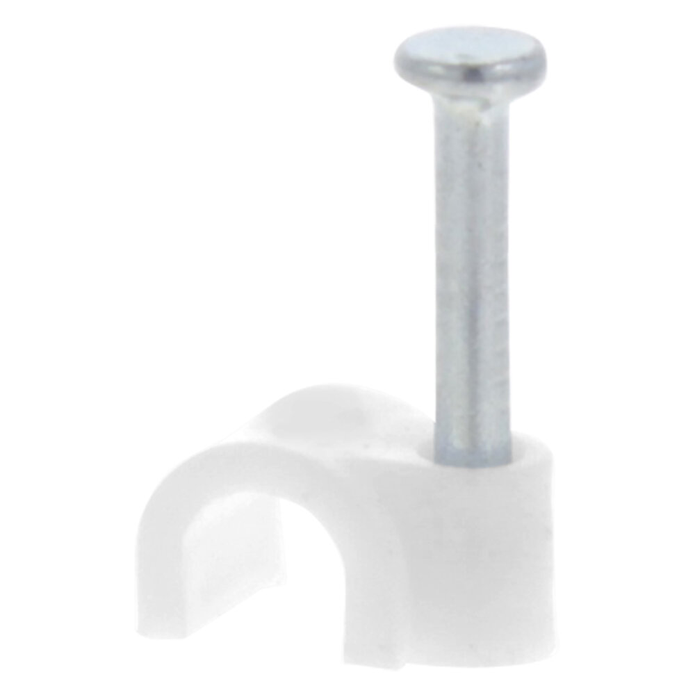 Q-Link kabelclip rond  5 mm  wit  (50)