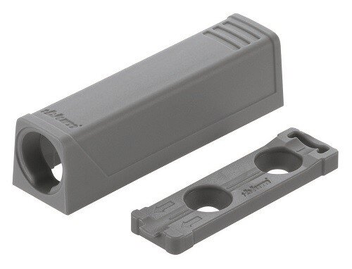 Blum tip-on adapterplaat      grijs