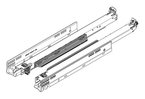 Blum movento ladegeleider     500mm