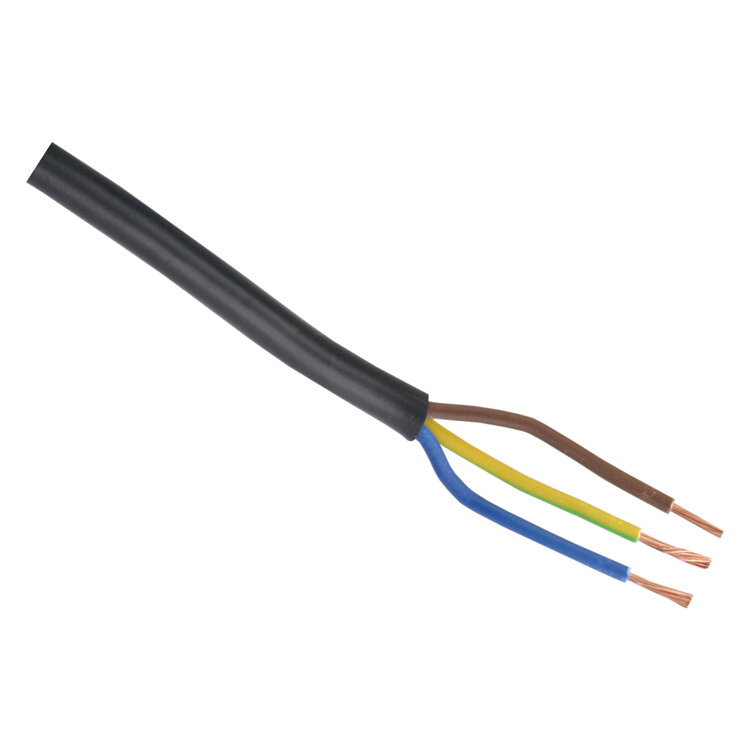Huishoudkabel vmvl zwart   3x1.0mm2