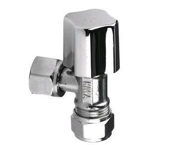Hoekstopkraan chroom knel  3/8x12mm
