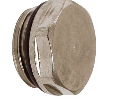 Radiatorplug blind nikkel       1/2
