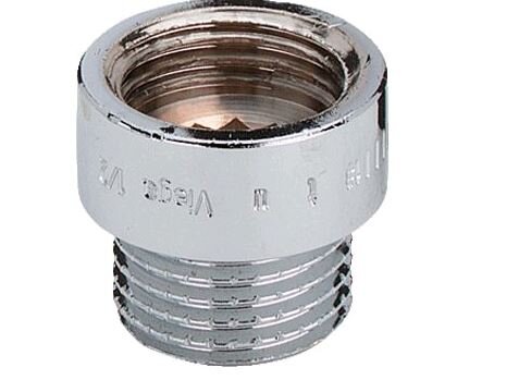 Kraan verlengstuk chroom   1/2x15mm