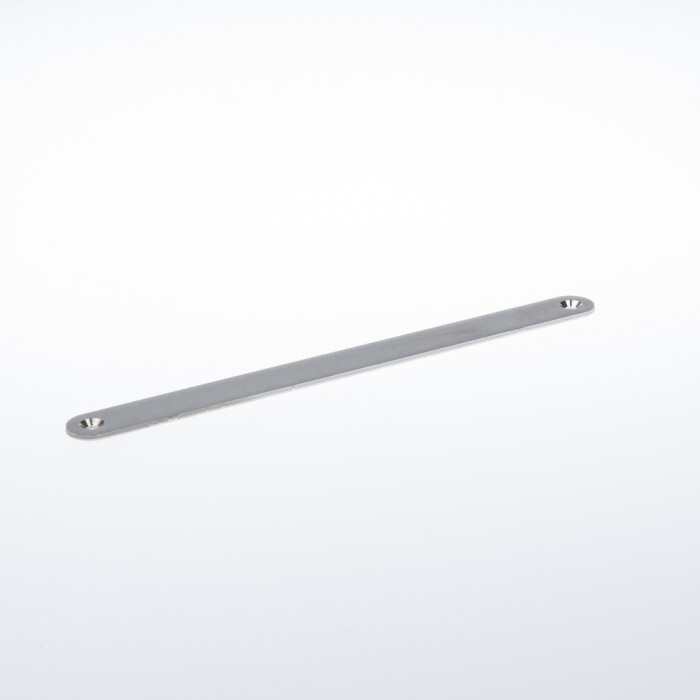 Voorplaat blind 235x20x2mm      rvs