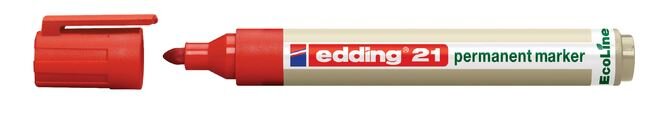 Edding 21 permanent marker rood 1.5-3 mm