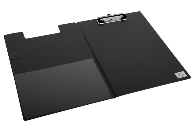 Klembordmap Quantore A4 staand PVC zwart
