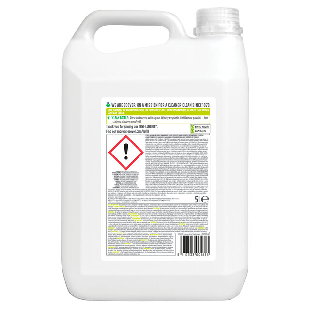 Afwasmiddel Ecover navulling 5 Liter