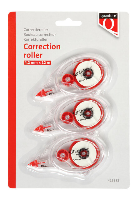 Correctieroller Quantore 4.2mmx12m  á 3 stuks