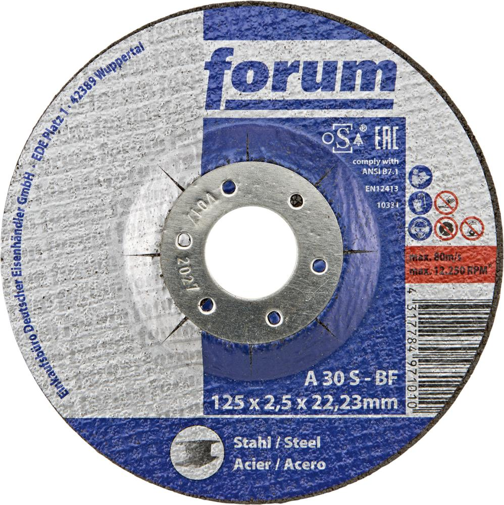 Forum Doorslijpschijf staal vlak 115x2,5mm