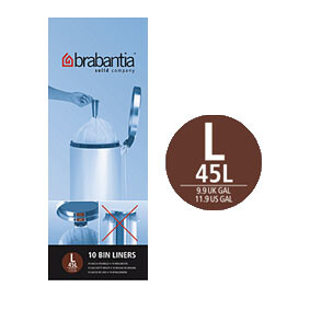 PerfectFit afvalzak, code L, 45L, (10) Wit