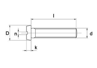 Metaalschroef rvs a4 ck     m6x35
