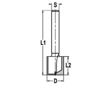 Groeffrees hw 15x30x8mm