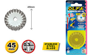 Olfa reservemes kartel 45mm   pib45