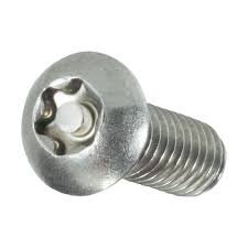 Laagbolkopschroef rvs met pin m8x40
