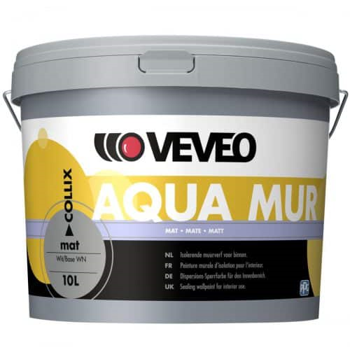 Veveo muurverf Aqua Mur mat wit 10 liter