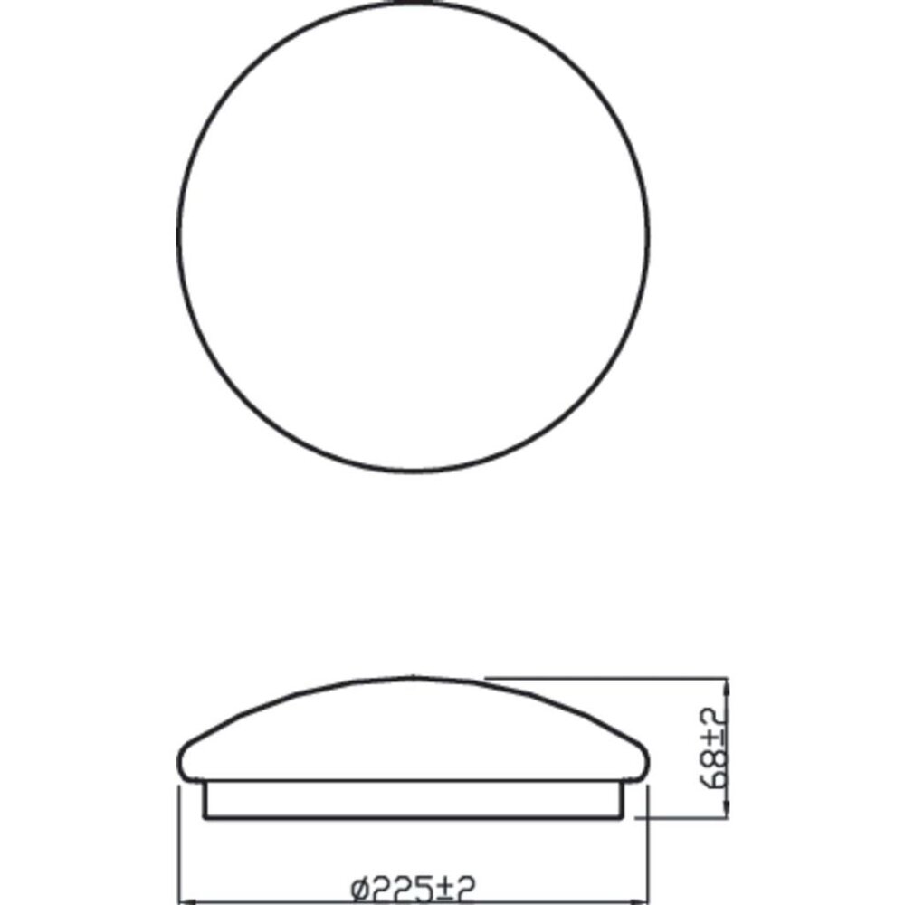 Philips led plafondlamp cl200 rd 6w 27k