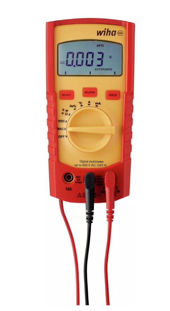 Wiha multimeter tot 600V ac, cat IV