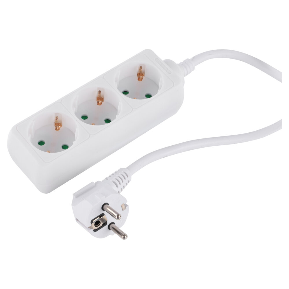 Q-Link tafelcontactdoos 3v ra wit 1.5 meter