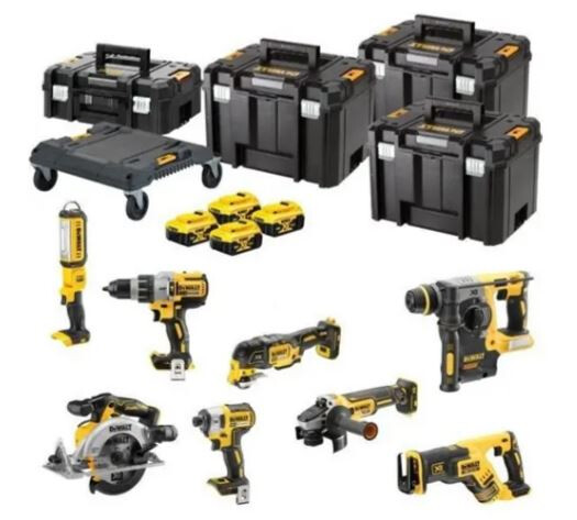 Dewalt voordeelset 8 machines 4x18v 5.0Ah