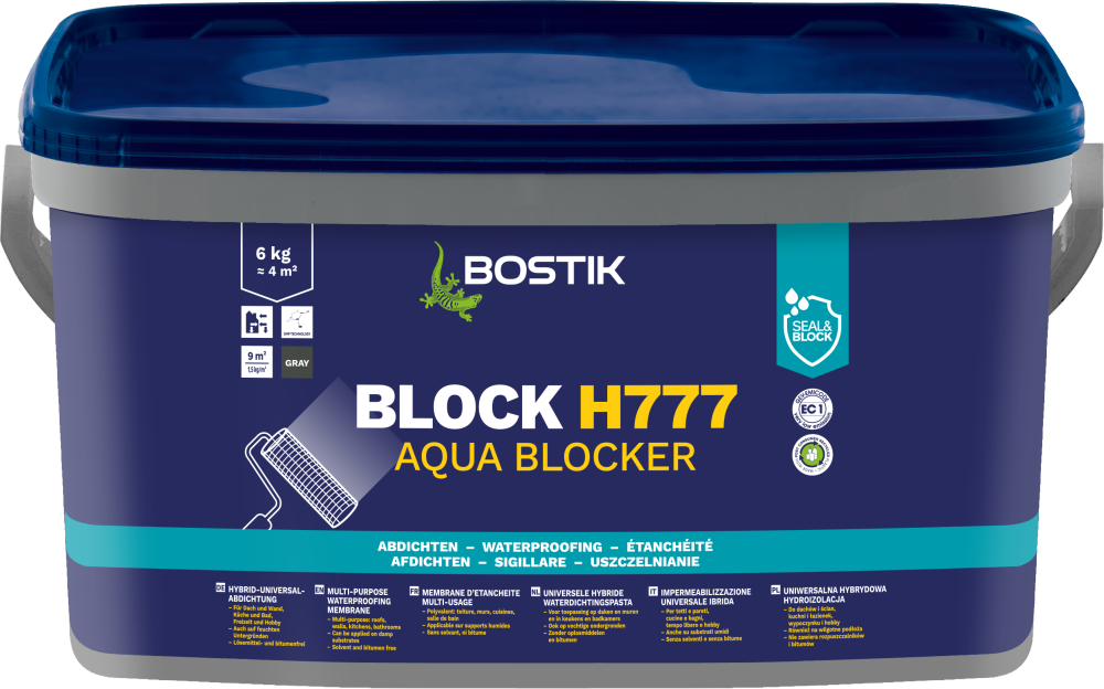 Bostik BLOCK H777 aqua blocker grijs 6kg