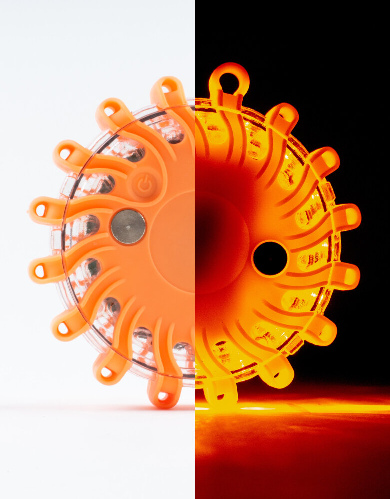 Megaflares veiligheidslichten oranje