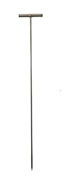 Prikstok/leidingzoeker rvs t-greep 150cm