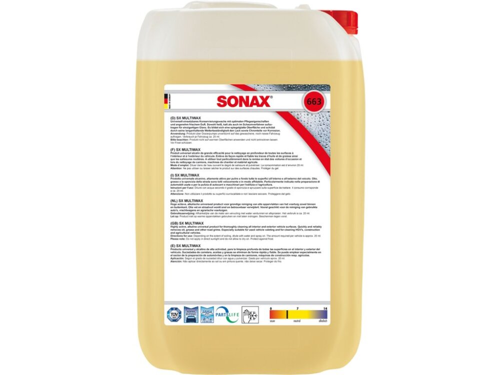 Sonax sx multiwax 25 liter