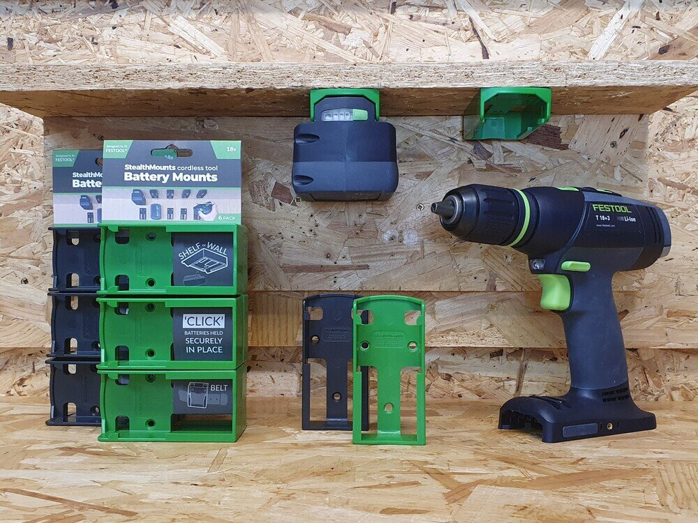 StealthMount Accuhouder voor Festool 18V