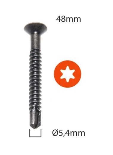 Secupro trekschroeven rood 5,4mm