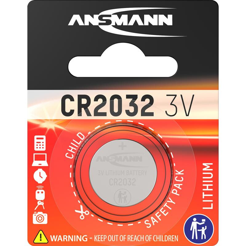 Ansmann knoopcel batterij cr2032 3.0 v