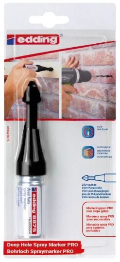 Edding markeerspray diep gat E-8875 zwart